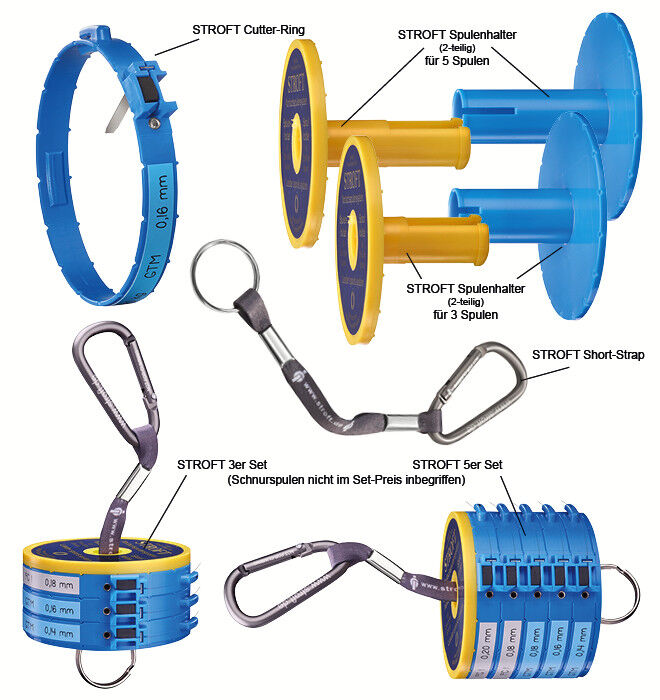 Stroft Vorfachspulensystem 3er Set