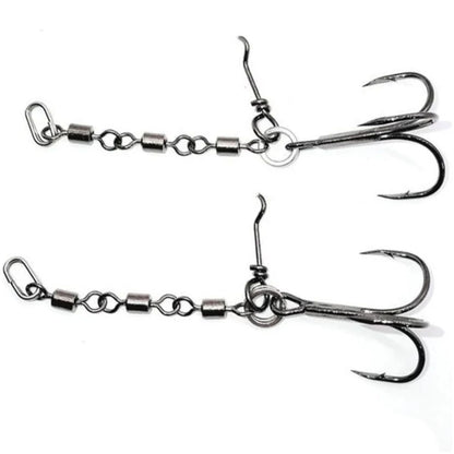 Pikecraft 3-Fach Wirbel Stinger Rig M  BKK 1/0  2pcs