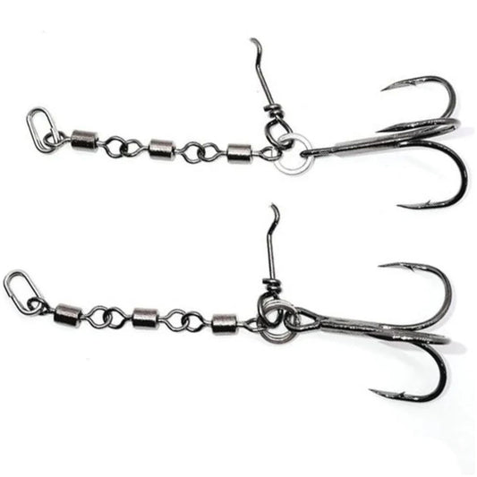 Pikecraft 3-Fach Wirbel Stinger Rig M  BKK 1/0  2pcs